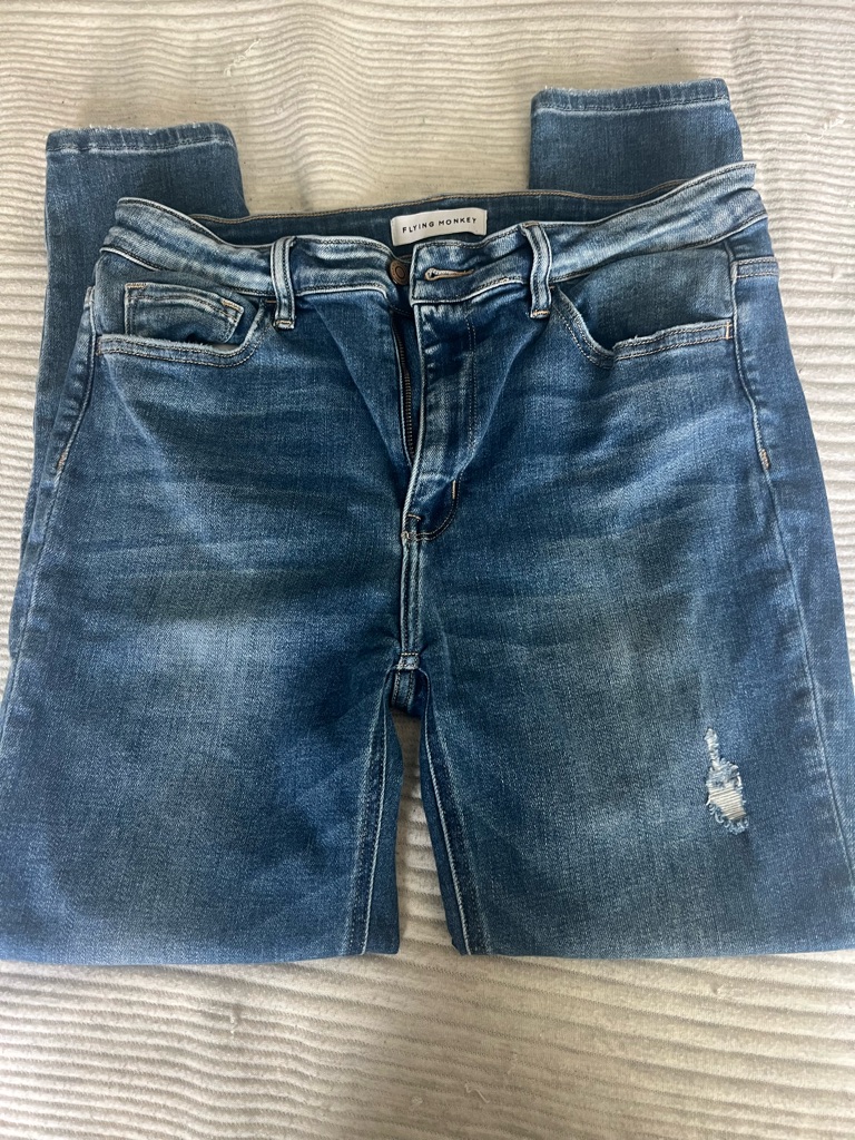 Flying Monkey Blue Washed Skinny Jeans